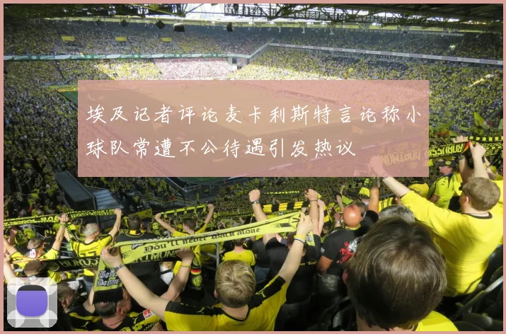 埃及记者评论麦卡利斯特言论称小球队常遭不公待遇引发热议